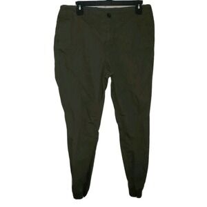 J Crew Jogger Utility‎ Cargo Pants Size 31 reg Olive Green Elastic Ankle Band
